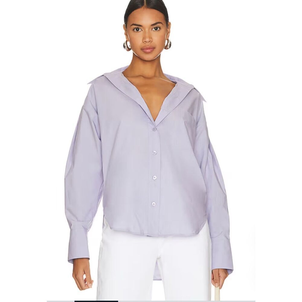 NWT Equipment Femme From Revolve Languid Lavender Button-Up Shirt XS